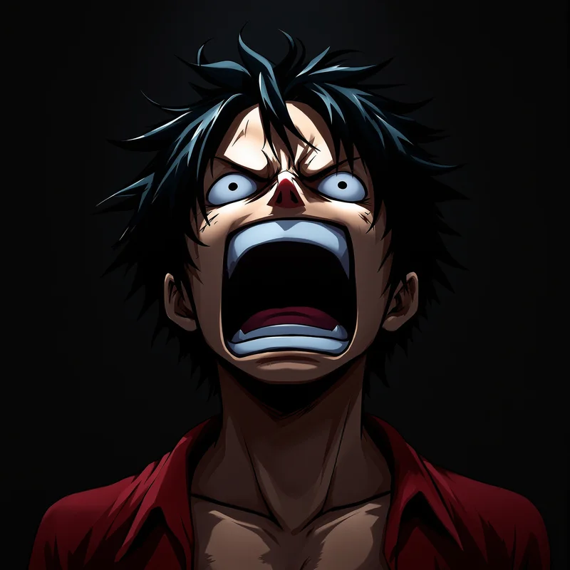 Luffy profile image optimized for stop-scroll identity and exaggerated expression