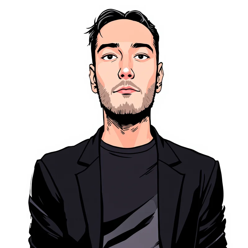 sketch manga profile icon with halftone shading for aesthetic profile icon