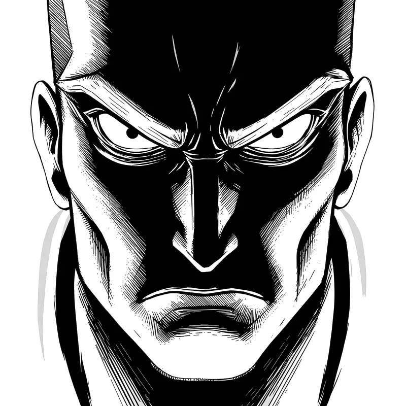 Ink style PFP with shadow and sharp linework