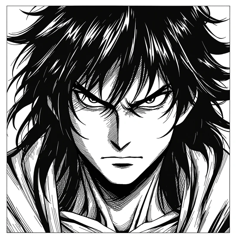 Ink style PFP with shadow and sharp linework