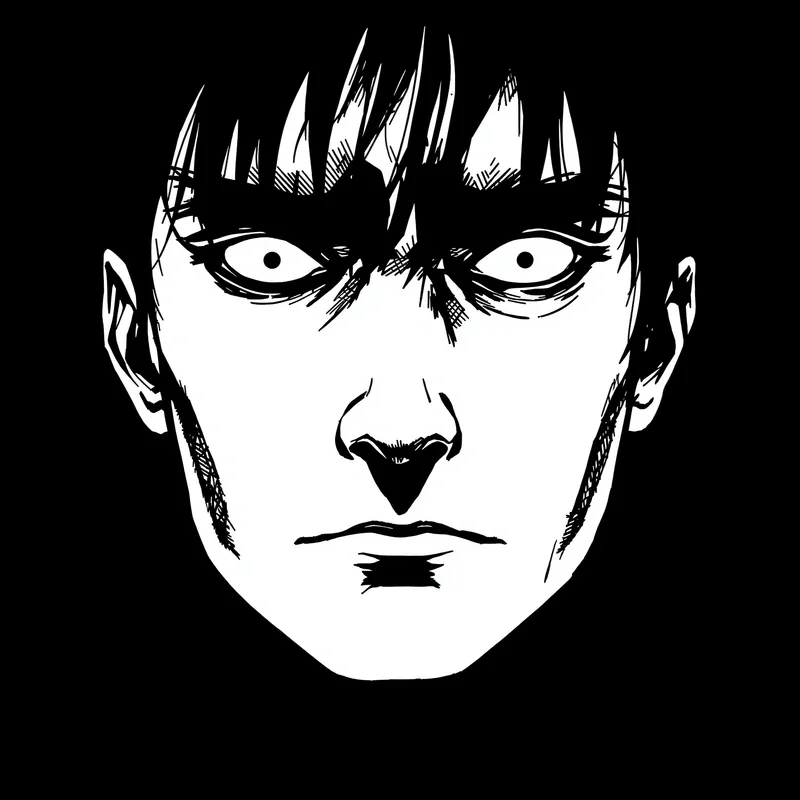 Manga PFP with strong ink lines and face clarity