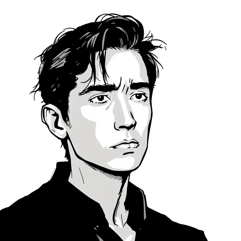 manga PFP portrait with clean white background for avatar display