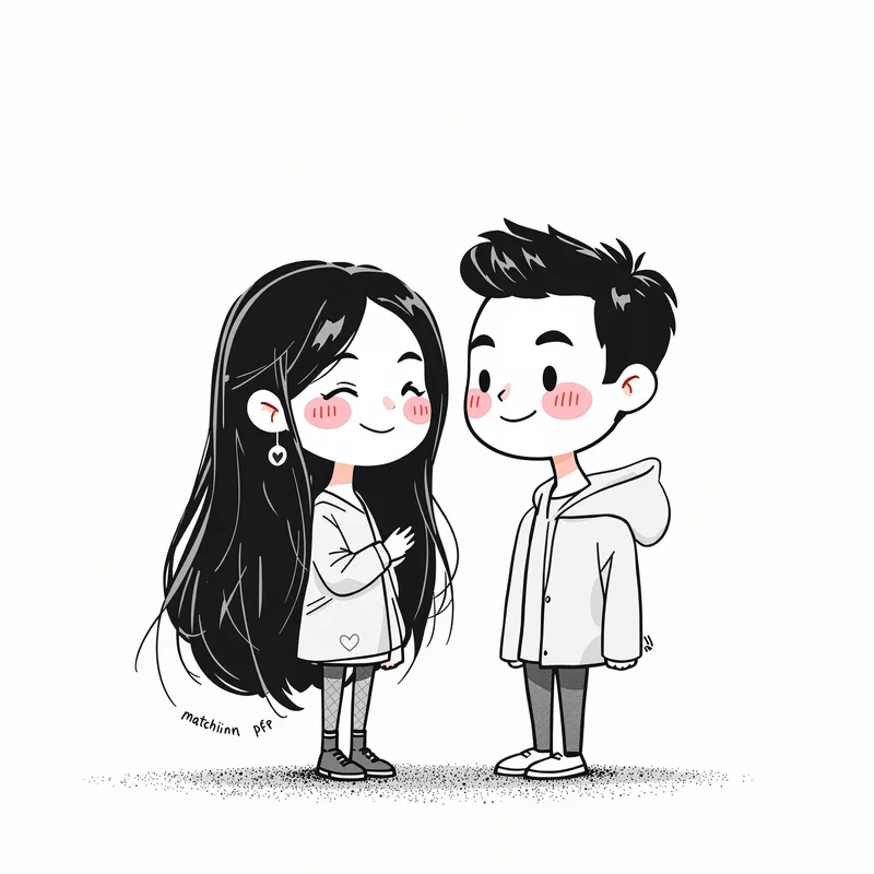 friend PFP pair with shared aesthetic for social media avatars