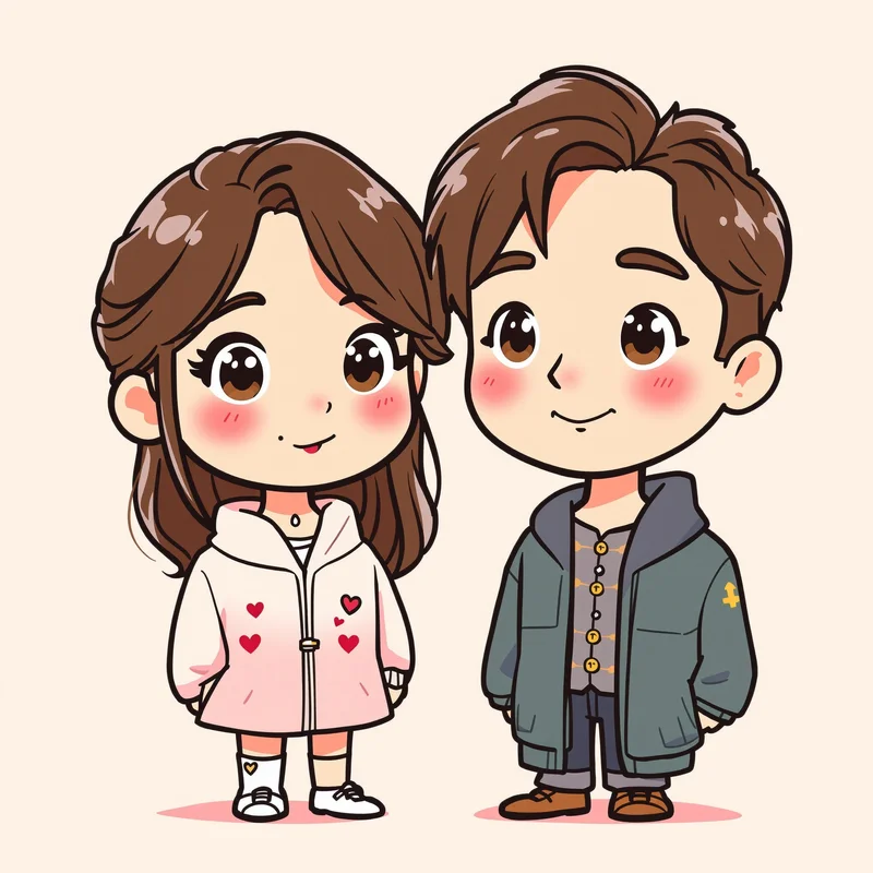 matching PFP duo with mirrored design for digital identity