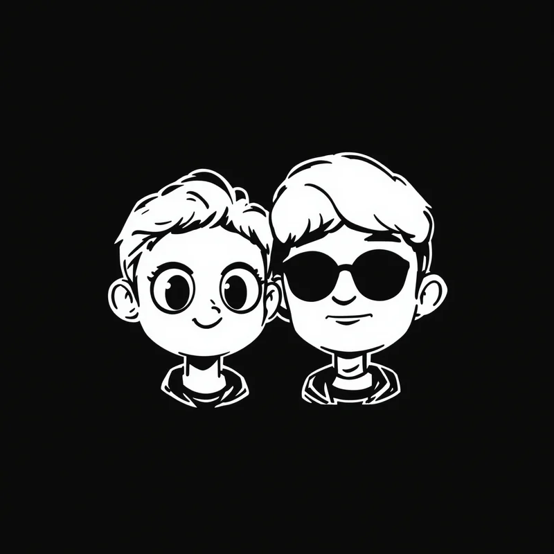 duo avatar image with mirrored design for avatar display