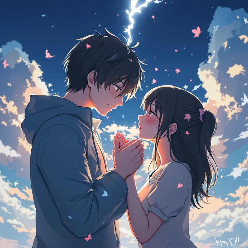 Broken heart matching PFP duo with emotional separation