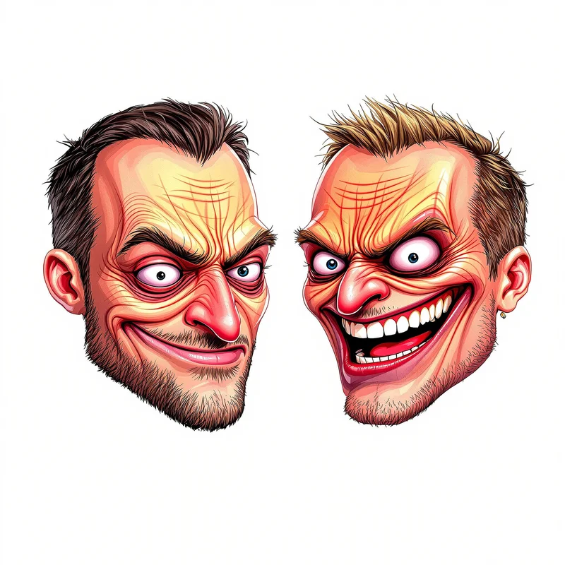 Funny cursed meme matching PFP with goofy expressions