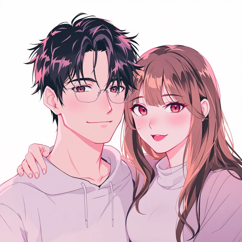 friend PFP pair with mirrored design for digital identity