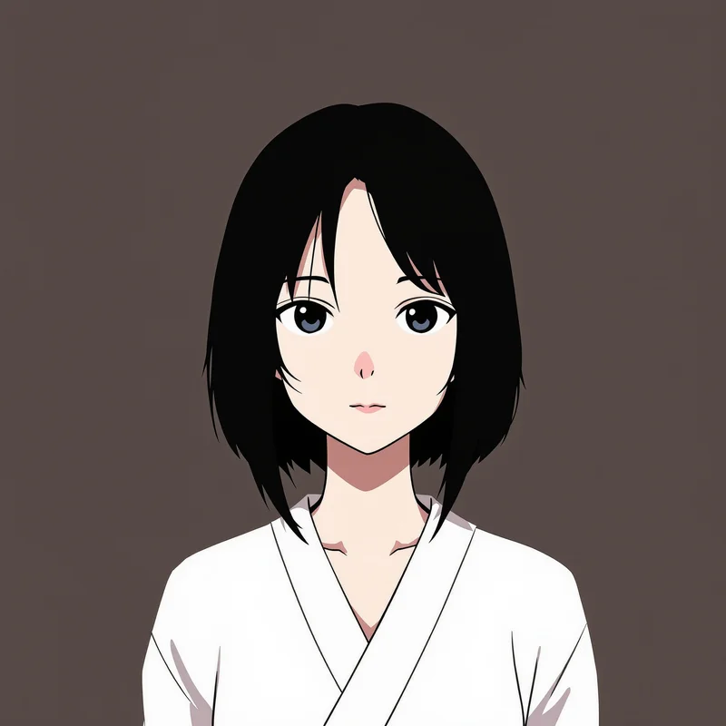 minimal Megumi avatar image with smooth gradient tones for JJK PFP design
