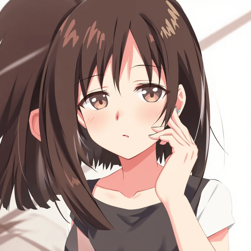 clean Megumi PFP avatar with calm tone palette for social media avatar