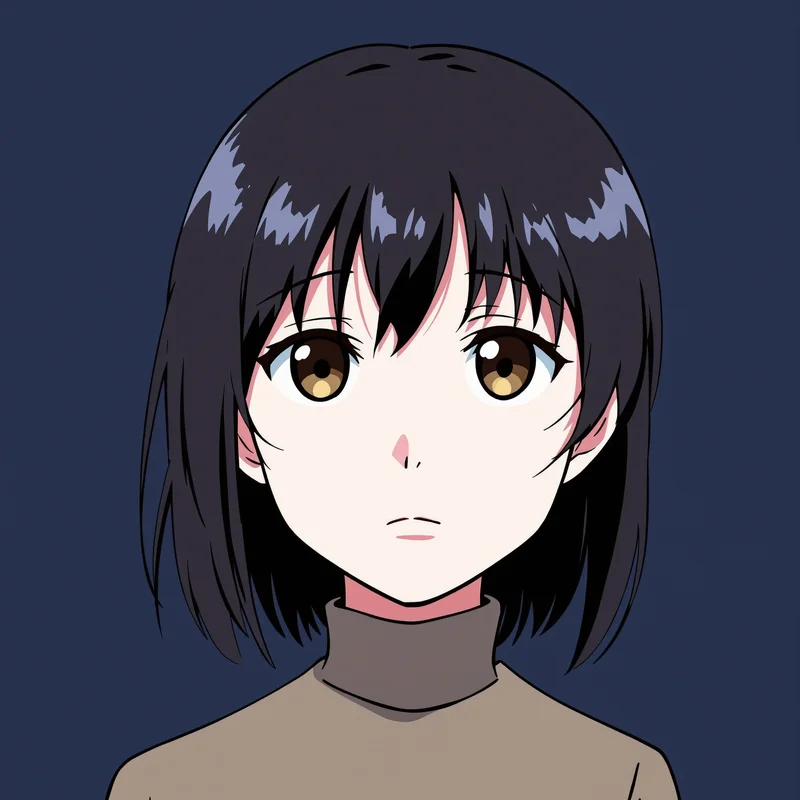 minimal Megumi avatar image with low contrast lighting for JJK PFP design