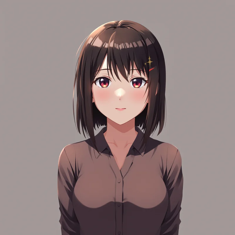 dark Megumi profile avatar with clean gradient background for profile picture use