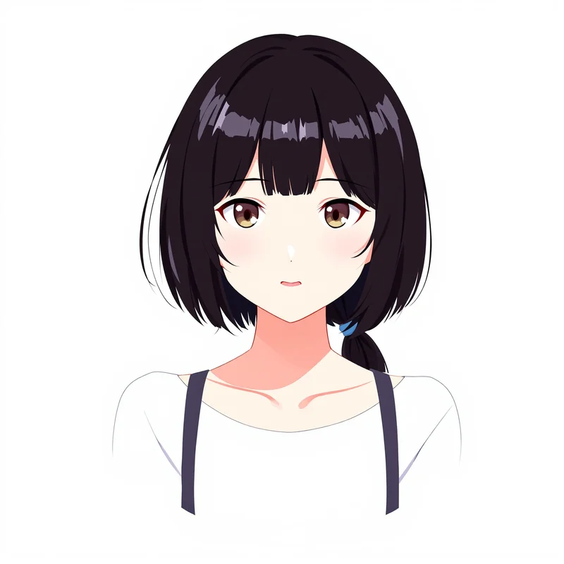 shadow Megumi portrait with balanced lighting for profile picture use