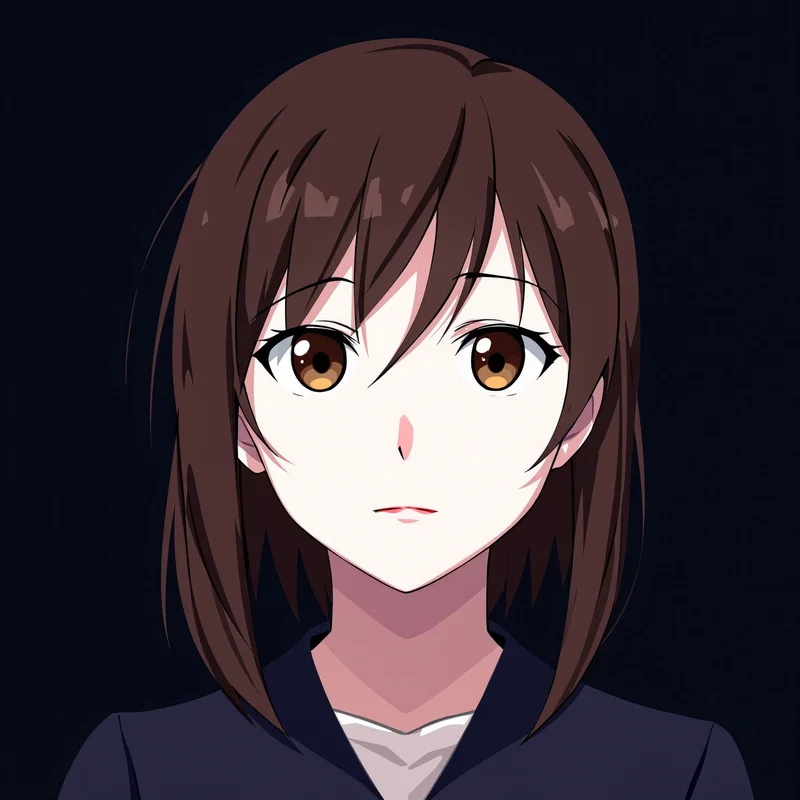 Jujutsu Kaisen Megumi profile picture with neutral background for online avatar styling