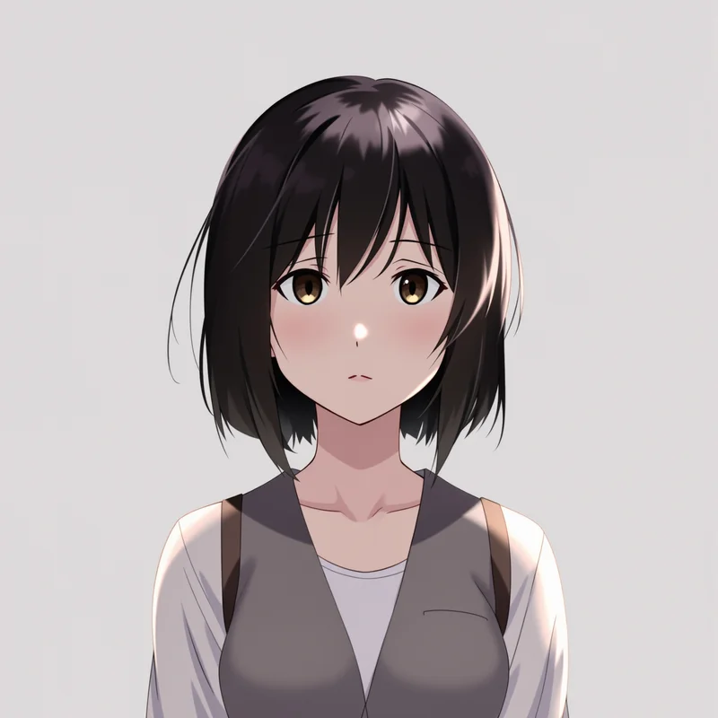 minimal Megumi avatar image with balanced lighting for JJK PFP design