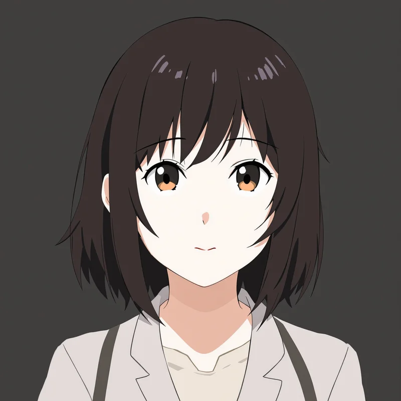 shadow Megumi portrait with soft shadow lighting for social media avatar
