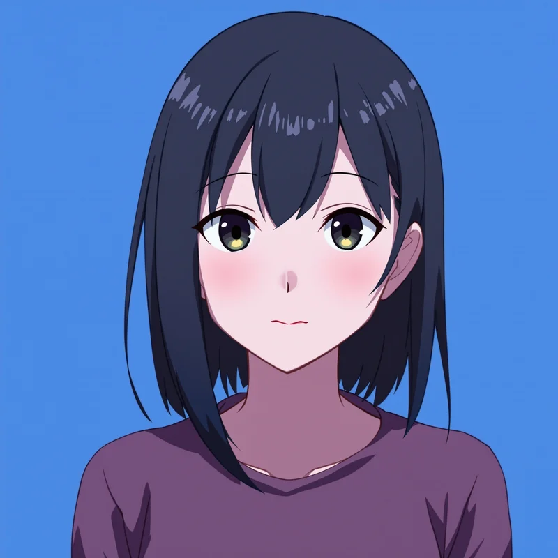 minimal Megumi avatar image with calm tone palette for JJK PFP design