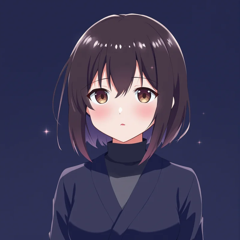 Jujutsu Kaisen Megumi profile picture with minimal dark background for social media avatar