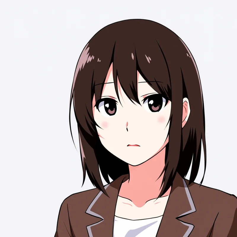 Megumi Fushiguro avatar with neutral background for messaging profile icon