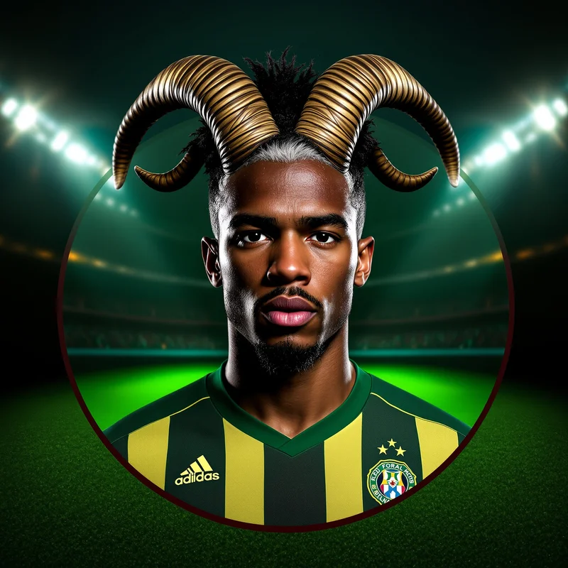 Messi avatar profile image with champion focus