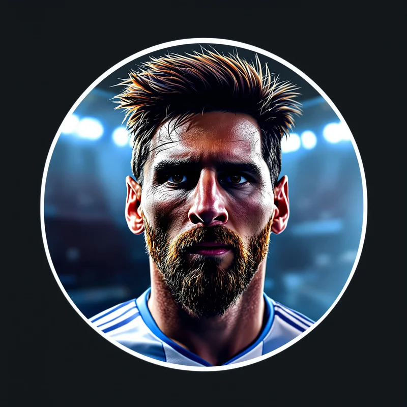 Messi PFP with strong football composition