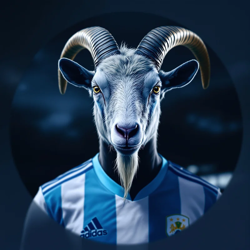 Messi avatar profile image with champion focus