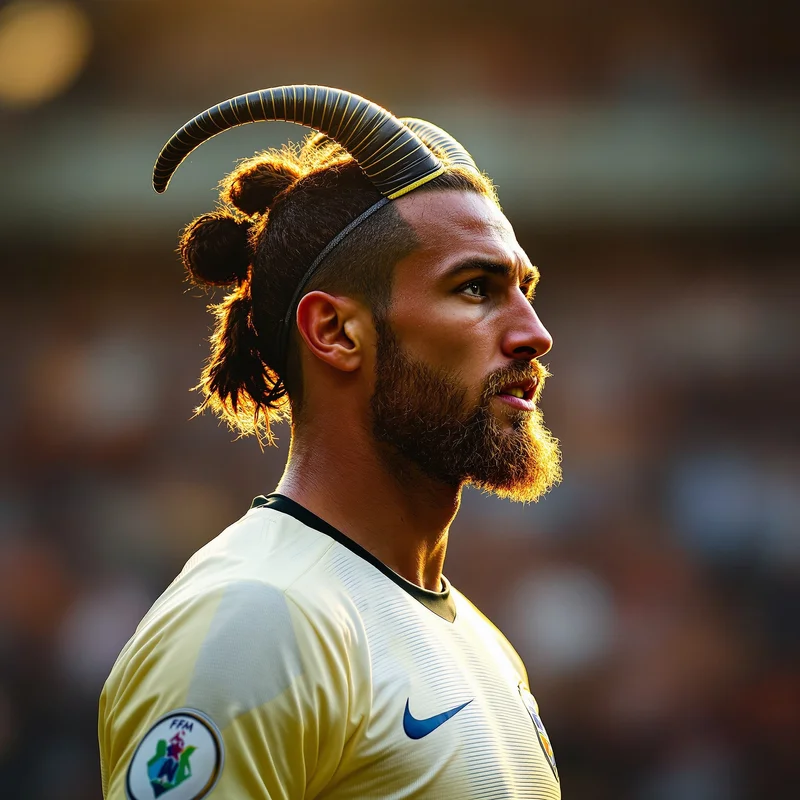 Messi avatar portrait with calm dominance