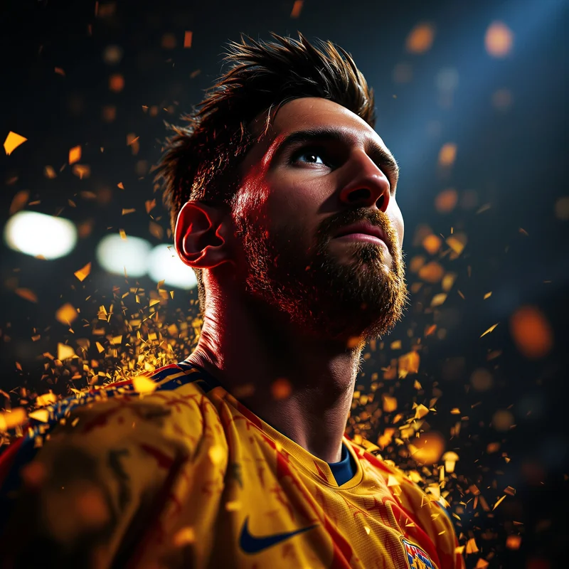Messi profile image optimized for recognition