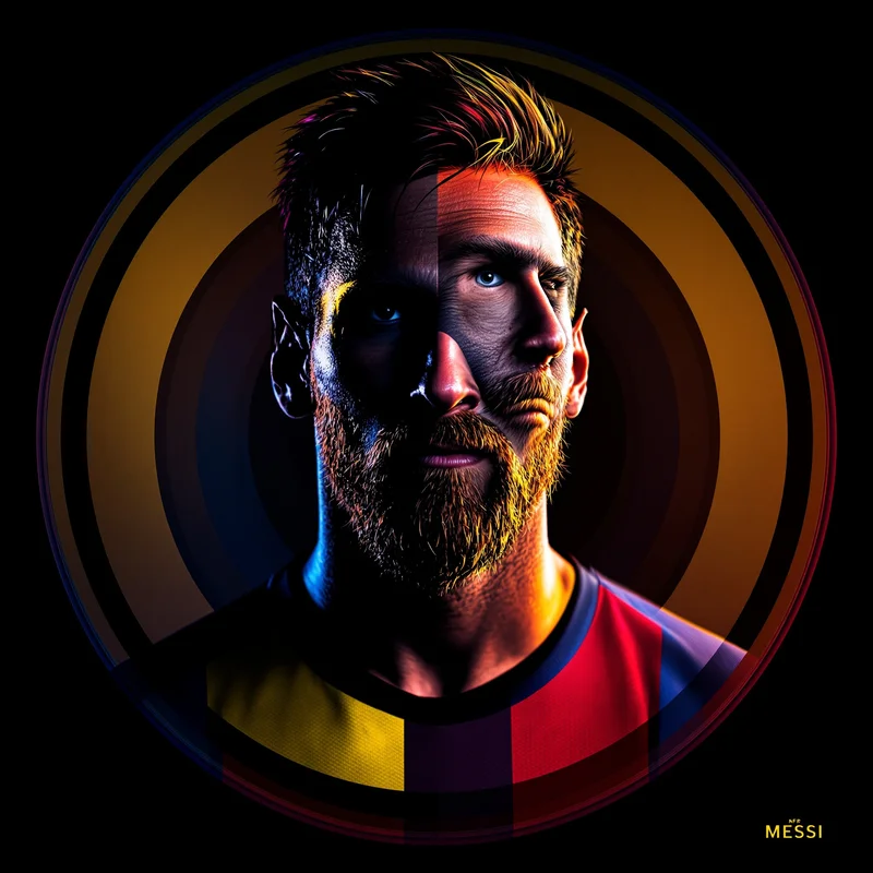 Messi profile image optimized for recognition