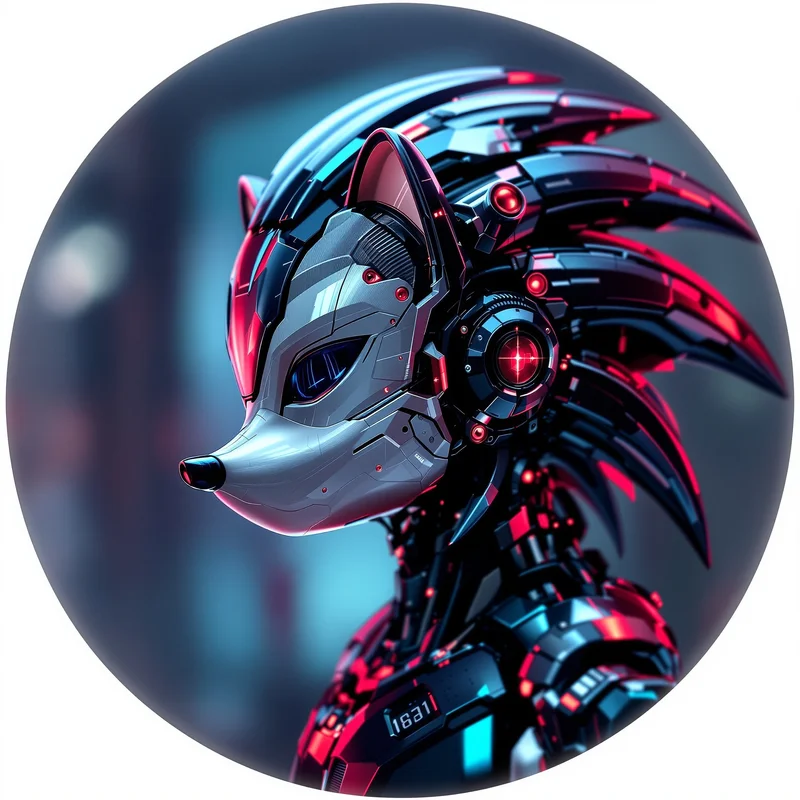 Metal Sonic avatar portrait with precision driven personality