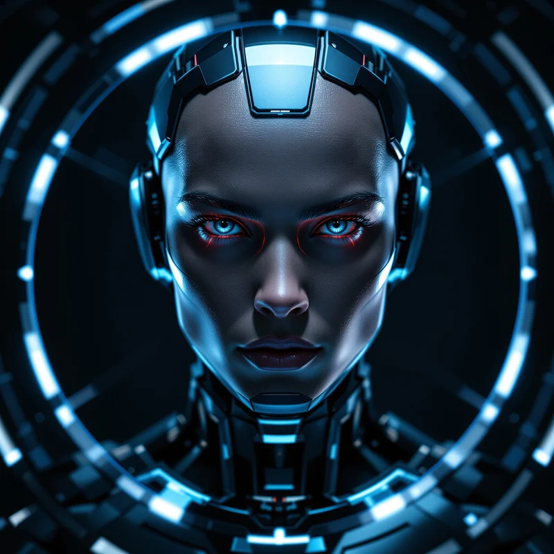 Metal Sonic avatar portrait with precision driven personality