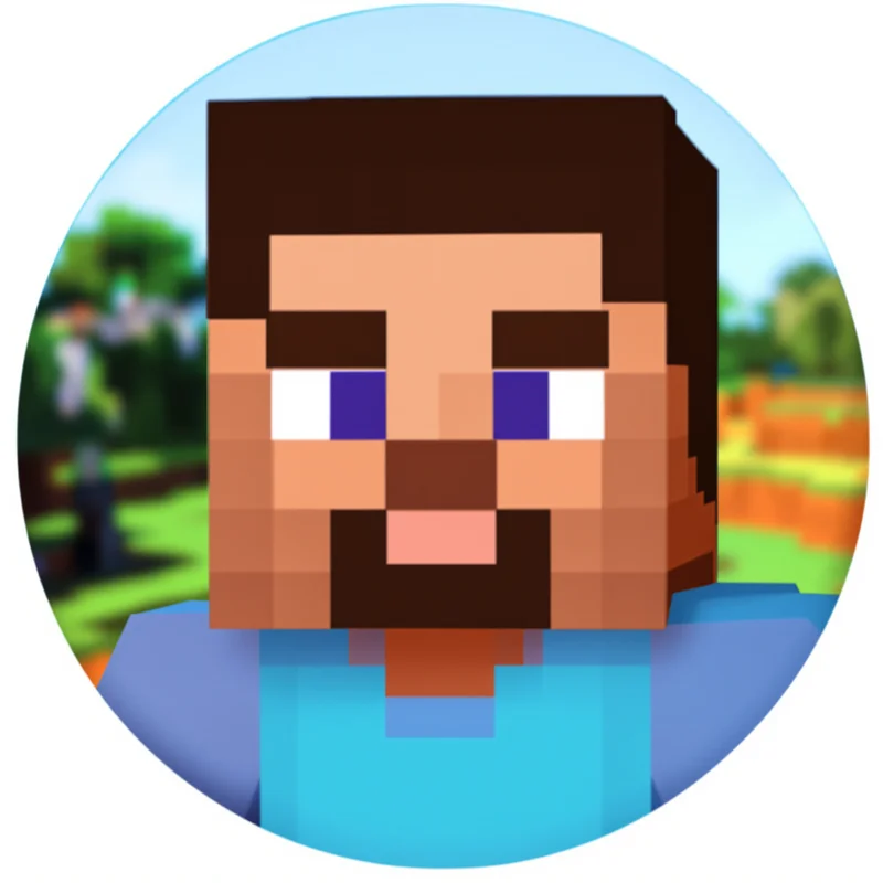 Minecraft avatar profile image with pixel clarity and strong player identity signal