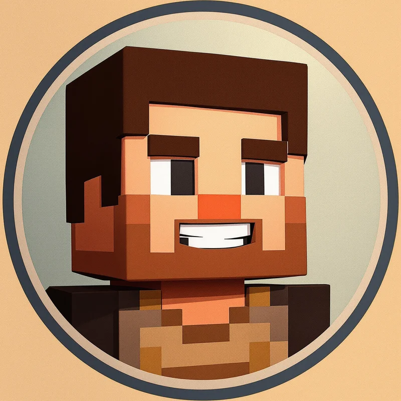 Minecraft PFP with simple block contrast and memorable gaming identity presence