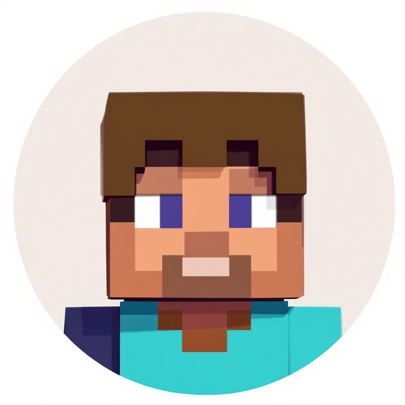 Minecraft digital identity icon with clean pixel structure and profile-circle clarity