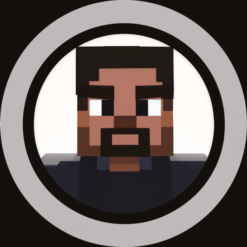Minecraft digital identity icon with clean pixel structure and profile-circle clarity