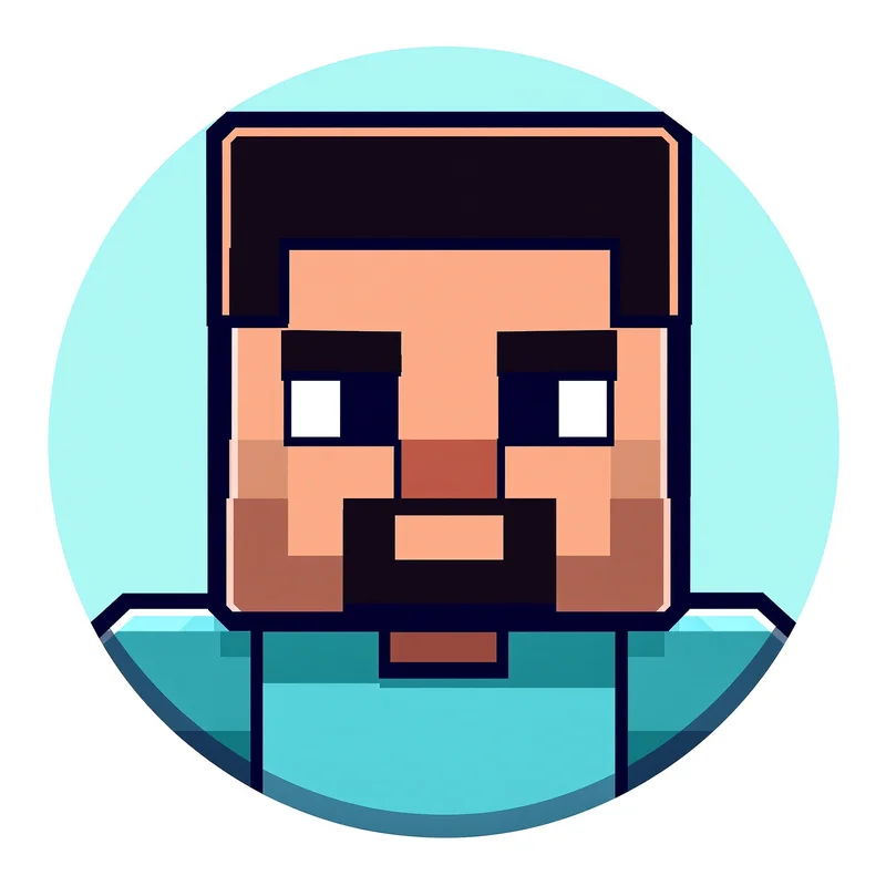Minecraft profile image with centered block face and compact avatar readability