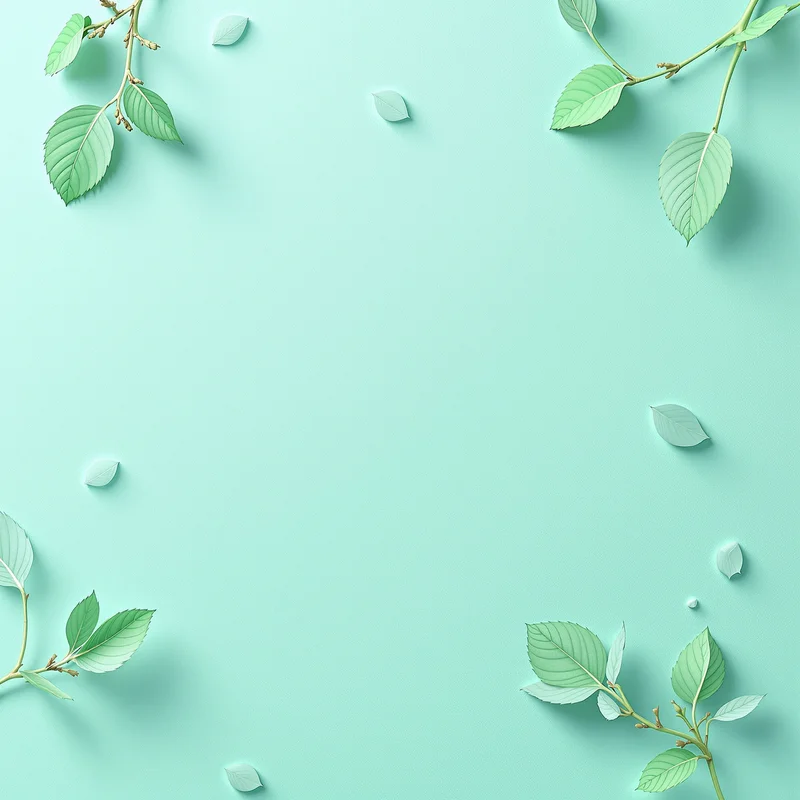 Balanced harmony mint background