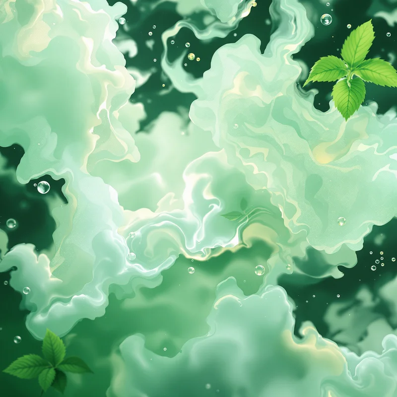 Herbal Infusion Haze Mint Background