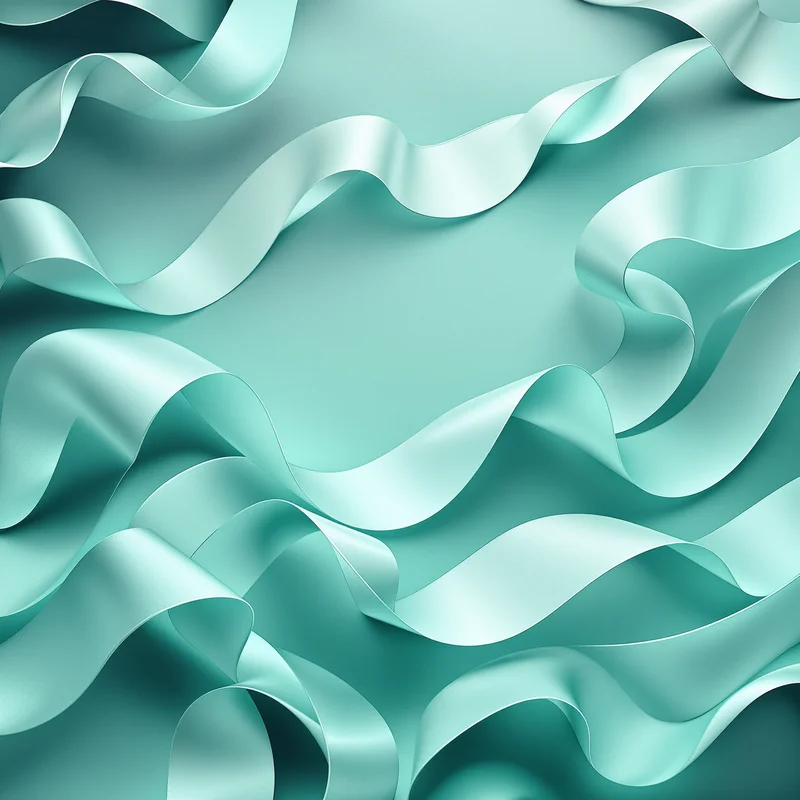 Ribbon Curl Mint Background