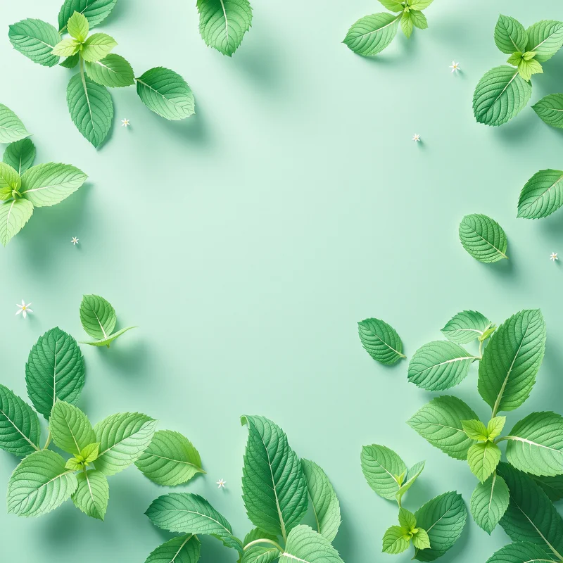 Serene mint background