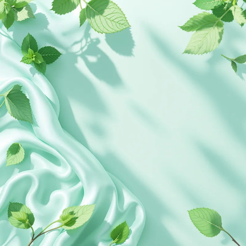 Silk surface mint background