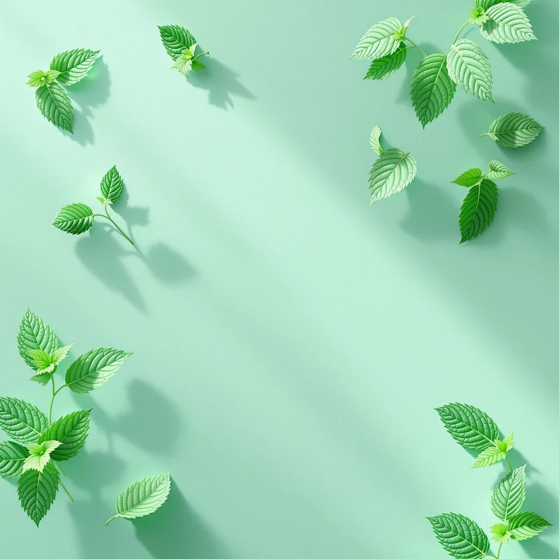 Velvet surface mint background