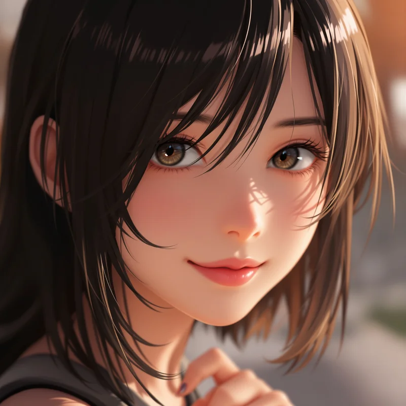 anime profile image with tight crop and strong facial focus