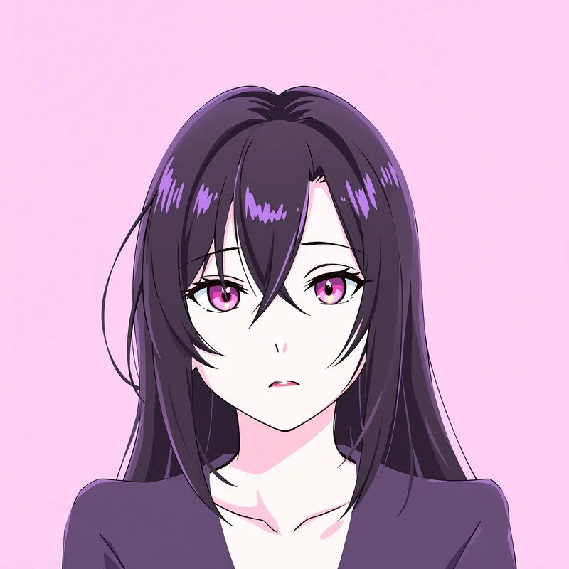 dynamic Momo profile avatar with bright pastel tones for avatar display