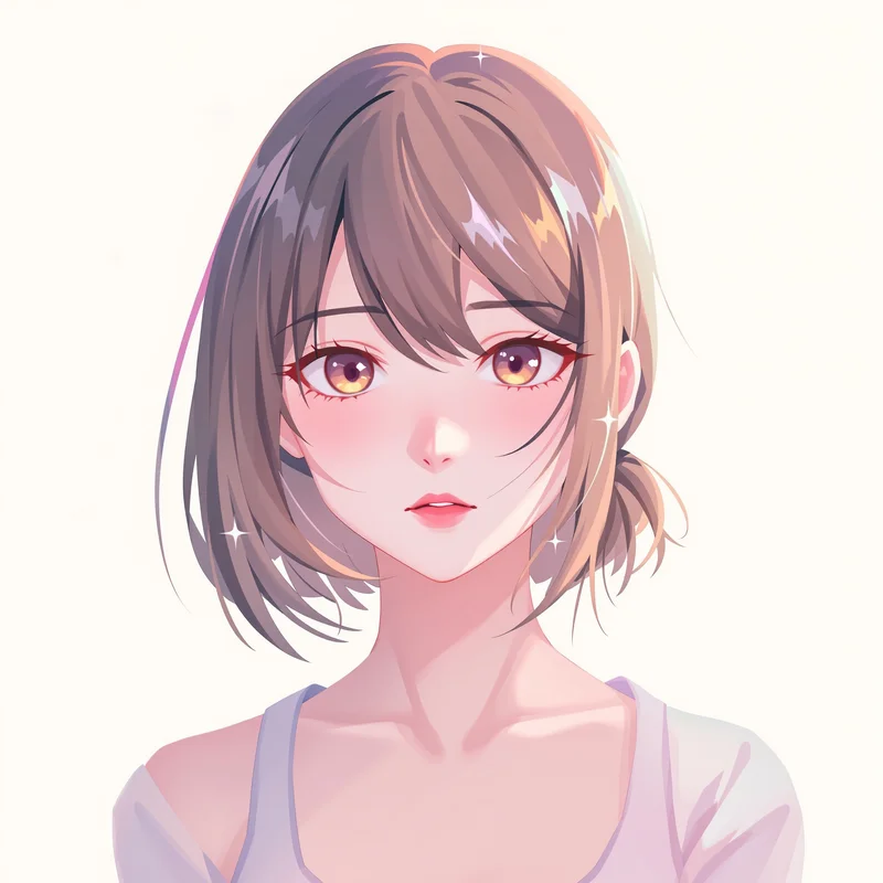 Momo Ayase PFP portrait with strong contrast lighting for anime profile display