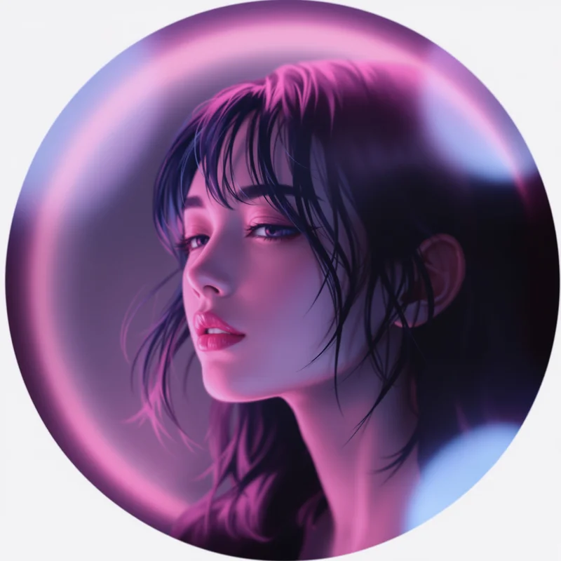 Momo Ayase profile image with soft lighting and emotional tone
