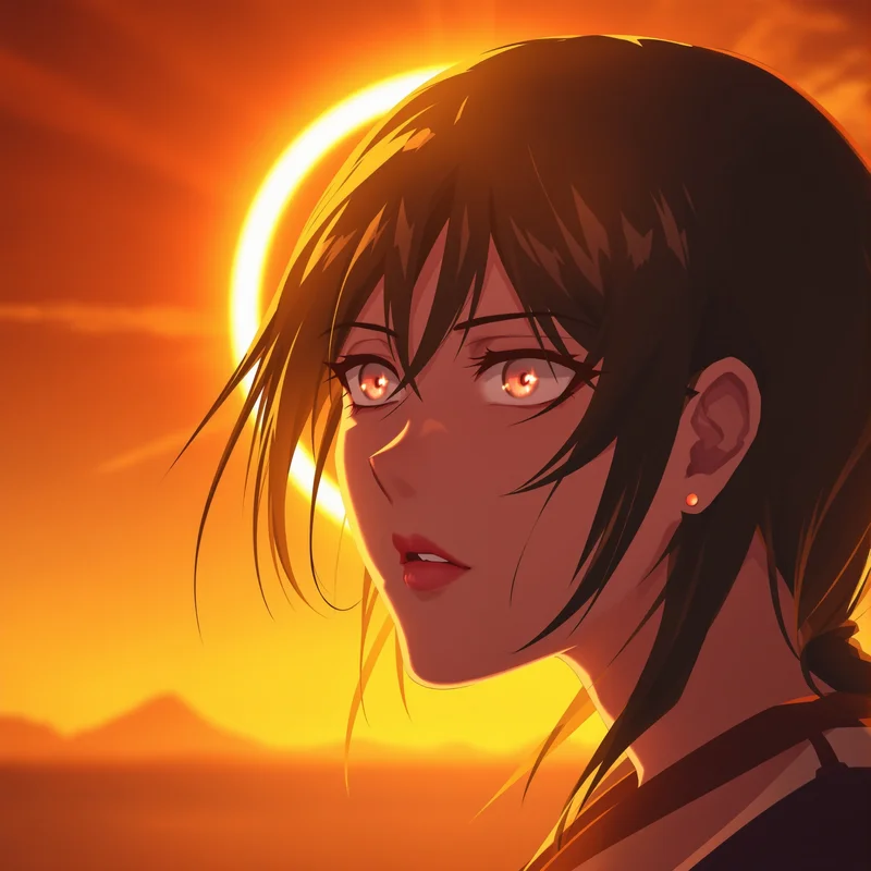 Momo Ayase PFP with pastel contrast and compact face focus