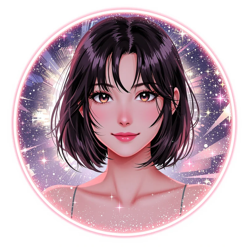Momo Ayase avatar with psychic glow and clean profile readability
