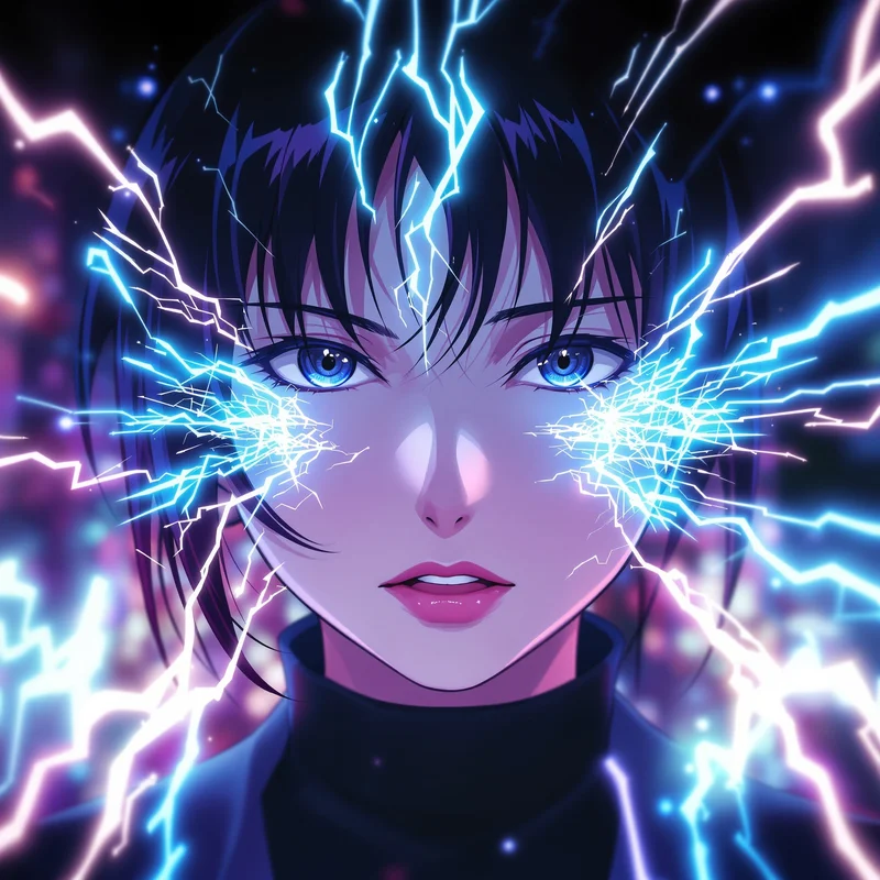 Momo Ayase avatar with rim light and strong thumbnail visibility
