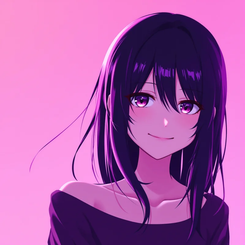 psychic Momo anime portrait with psychic aura effects for Dandadan PFP design